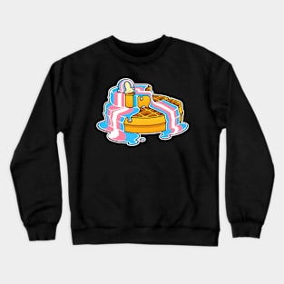 Trans Pride Waffles LGBT Crewneck Sweatshirt